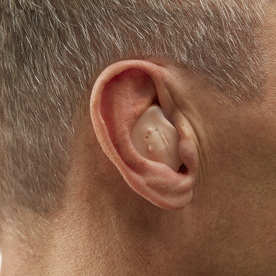 In the ear
